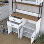 Hanah Home Armario Multiusos JE180 - 3403 Nogal y Blanco
